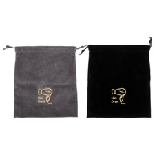 2 Pezzi Borsa Portaoggetti Asciugacapelli Custodia da Viaggio Custodia con Coulisse Asciugacapellis price