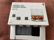 7 pietre/raffreddatori per whisky tigre riutilizzabili in granito.Nuovi mai aperti.Borsa e scatola.Regalo Coolers price