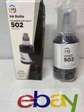 LD inchiostro di ricambio per stampante Epson 502, T502120 inchiostro nero NUOVO SIGILLATO T-502 Prodotti per ricarica cartucce price