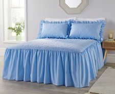 DIANA COWPE *Set copriletto trapuntato tradizionale di lusso* - Blu Bedspread price