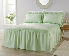DIANA COWPE *Set copriletto trapuntato tradizionale di lusso* - verde menta Bedspread price