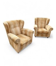 Coppia Poltrone Bergère,Imbottitura Cinghie e Molle,Piedi Conici,Italia,anni’50 Poltrone e bergère price
