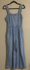 MADEWELL Womens Jeans Denim Overalls Jumper Open Back Fade Blue Pants size XS 2 Jumpsuit e Dungarees Donna price