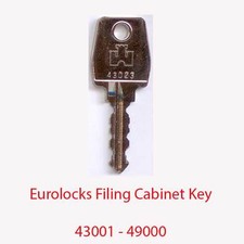Chiave di ricambio per schedario Eurolocks 43001 - 49000 Filing Cabinet price
