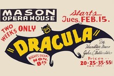 366652 Dracula teatro gioco vampiro vintage muratore arte decorazione poster stampa Theater - Play price