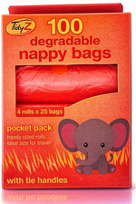 Sacchi per pannolini monouso Easy-Tie 100 sacchetti per pannolini sacchetti cacca cane degradabili viaggio Sacchetti per smaltimento pannolini price