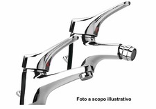 COPPIA MISCELATORI BIDET + RUBINETTO LAVABO BAGNO CROMATO CON FLESSIBILI Lavabo price