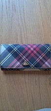 Portafoglio a quadri tartan pochette Vivienne Westwood vera pelle Borsa Clutch price