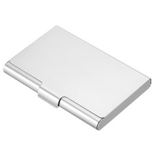 Porta biglietti da visita alluminio metallo professionale tascabile porta biglietti argento Supporto per Business Card price