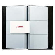 Porta biglietti da visita con nome nero 60 tasche di Janrax Supporto per Business Card price