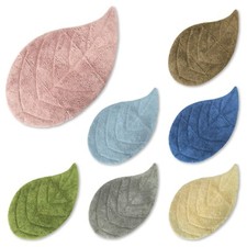 Tappeto bagno a forma di foglia in puro cotone morbido cm 50x90 mod. EVA Bagno Tappeto price