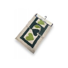 Tappeto bagno, tappeto bagno 3 pezzi morbido assorbente disegno Cuore 100%cotone Bagno Tappeto price