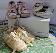 lotto 3 paia Scarpe culla bebè bimba bambina Scarpe Bebè price