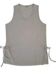 TUTTOINTIMO Top blusa maglia canotta argento glitter grigio ragazza donna tg M Canotta Top Ragazza price