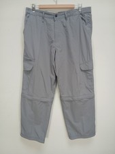 Pantalone cargo uomo M&S blu porto zip 36 vita 28 gambe grigio chiaro outdoor Pantaloni outdoor price