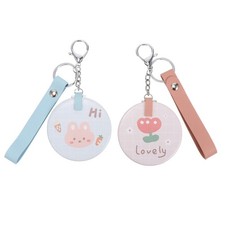 2PCS Lovely Lady Piccolo Specchio Trucco Mini Specchio Cosmetico (2 Stili) Makeup Specchio price