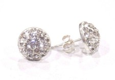 ORECCHINI GIOIELLO CON SWAROVSKI IN ARGENTO 925%  DONNA SPOSA tappabuco Swarovski Orecchini price