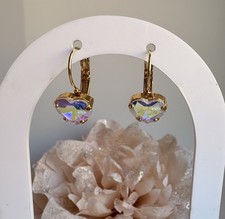 Orecchini con cuore Swarovski AB cristallo - orecchini da donna, gioielli regalo Swarovski Orecchini price