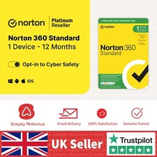 Norton 360 Standard Antivirus 2026 1 Dispositivo 1 Anno - Consegna 5 Minuti Software antivirus price