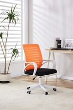 Sedia Gaming Ufficio Computer Rete Sedie Direzionale Schiuma Grigio/Arancione/Rosso Executive Sedia price