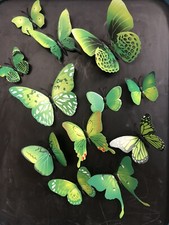 12pz Farfalla 3D con Calamita Frigo Adesivo Wall Stickers Art Decal Fridge Sticker price