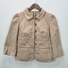 Giacca blazer LOFT 4 marroni cropped babydoll toppe gomito safari militare Y2K Cappotto Bebè price