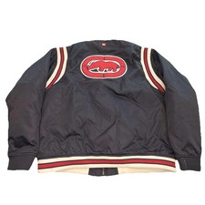 Giacca Bomber Ecko Unltd Y2K Vintage Big Patch Raso Bambino Blu Uomo XL Cappotto Bebè price