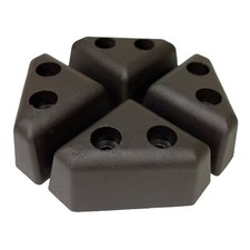 ProFurnitureParts Gambe per Divano Angolare Triangolare Alto 1,25" Marrone Set di 4 Set Corner Sofa price
