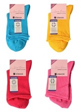 Calza donna CIOCCA basso con bordino senza elastico fresco cotone taglio vivo ar Pantofola Calze Donna price