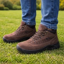 STIVALI UOMO PELLE TREKKING  SCARPONCINI SCARPE MONTAGNA CACCIA LAVORO Trekking Scarpe & Stivali price