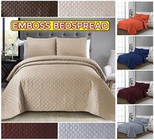 SET 3 PEZZI COPRILETTO TRAPUNTATO COPRILETTO GOFFRATO LUSSO GRANDE COPRIDIVANO Set Bedspread Bebè price
