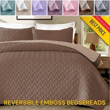 Copriletto Trapuntato REVERSIBILE Goffrato Trapuntino Singolo Matrimoniale King Set Copriletto Set Bedspread Bebè price