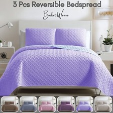 SET 3 PEZZI COPRILETTO TRAPUNTATO PIUMONE GOFFRATO SINGOLO MATRIMONIALE KING SIZE COPRILETTO Set Bedspread Bebè price