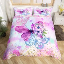 Copripiumino copripiumino farfalle realistico set lenzuola misura singola Set Bedspread Bebè price