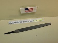 Nicholson 6" Flat File Mill Bastard 08354 21825 Made in USA File price