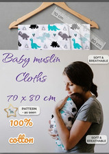 Pannolini bavaglini pannolino pannolino grandi quadrati mussola stampati regalo baby shower Regno Unito Wipes Bebè price