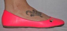 BALLERINE SIMILPELLE COLORAZIONE FLUO FLUORESCENTI COLOR CORALLO ALLA MODA TG 38 Ballerine price