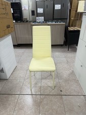 Set 4 Pezzi Sedia Ecopelle Crema Moderne Imbottite Set Soggiorno & Lounge price