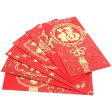 Busta rossa stile cinese 6 pezzi buste portamonete capodanno Envelope price