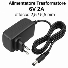 Alimentatore Trasformatore 6V 2A attacco 2.5 / 5.5 mm Alimentatore price