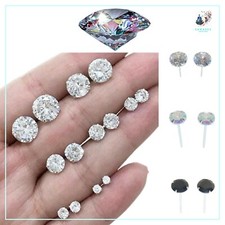 Orecchini  Brillantino Uomo Donna in Argento 925 Zircone Punto Luce 2mm a 6mm Orecchini in argento price