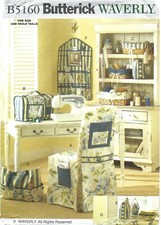 Butterick B5160 copri macchina da cucire, copri sedia, custodia in ferro e copri tavola NON TAGLIATO Accessori per Ironing Boards e price