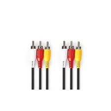 Cavo Video Composito 3x RCA maschio - 3x RCA maschio 2.0 m Nero Video Cavo price