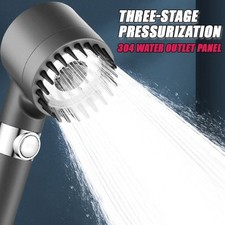 Soffione Doccia Alta Pressione 3 Modalità Spray Regolabile con Spazzola Massaggio Pioggia Ba Set Shower price