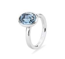ANELLO DONNA BROSWAY TRING BTGC99 SWAROVSKI BLU NUOVO CON SCATOLA San Valentino Swarovski Anello price