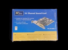 Scheda audio PCL Line 5.1 canali PCL-SC5100 nuova sigillata vintage Sound Card price