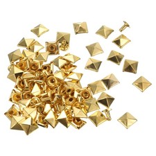 Set 100 rivetti piramidali quadrati 8 mm rivetti in pelle borchia a punta in metallo tono oro Set Square price