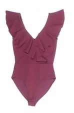 Body donna UK taglia 8 nuovo look pezzo unico rosso Bodysuit Donna price