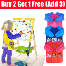 Grembiule da cucina UK bambino bambino impermeabile manica lunga pittura scuola smock artigianato Painting Apron price