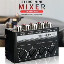 Mini Mixer Passivo Stereo 4 Canali RCA Mixer Audio Portatile 1 in 4 Out Nuovo Mixers price